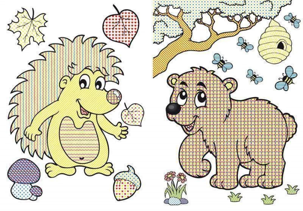 Big Water Coloring Books. Forest Animals