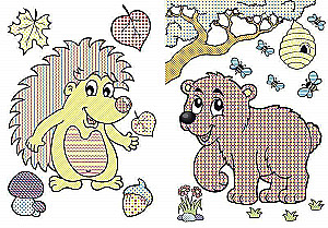 Big Water Coloring Books. Forest Animals