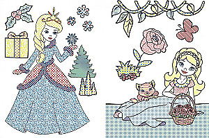 Big Water Coloring Pages. Princess Friends