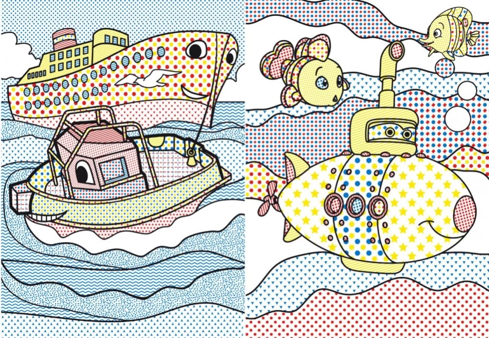 Big Water Colorings. Ships