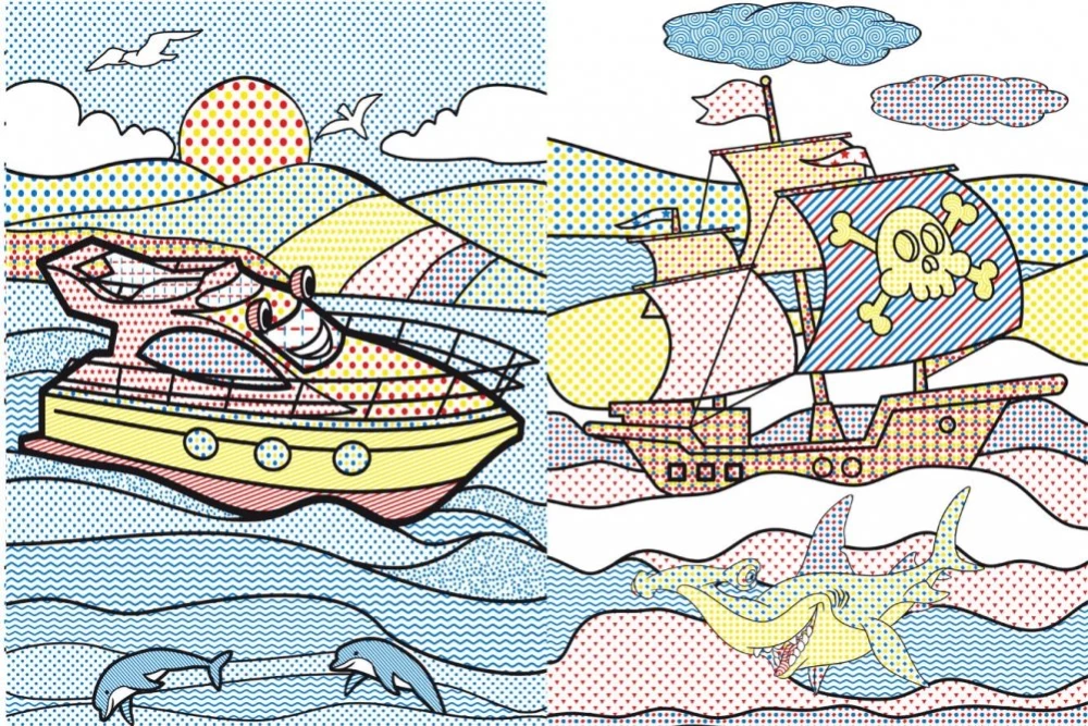 Big Water Colorings. Ships