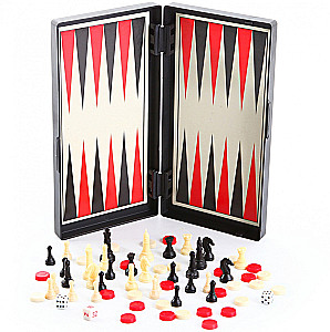 3 in 1 Game Set - Backgammon, Checkers, Chess