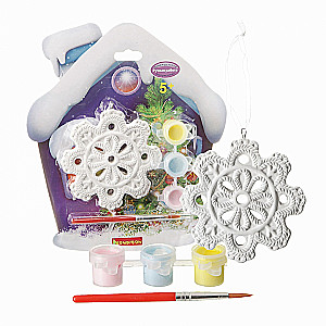 Creative Set - Christmas Ornaments. Snowflake on the Card House