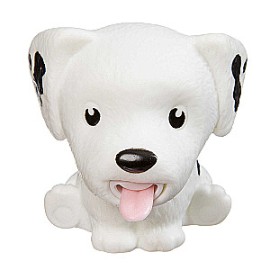 Stress Relief Toy - Show Your Tongue. White Dog