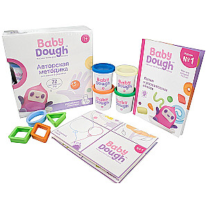 Развивающий набор - Baby Dough: тесто для лепки, розовый