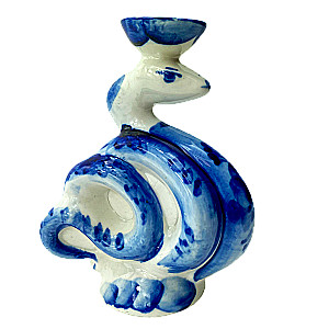 Porcelain figurine - Snake - candlestick (11x9)