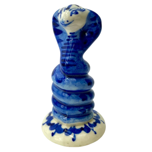 Porcelain figurine - Snake - spiral (9x5)