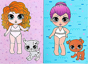 Sticker Album - Super Dolls and Their Pets, 100 Stickers