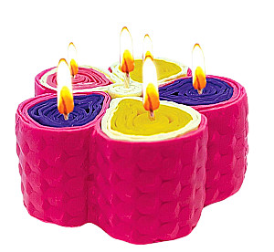 Creative Set - Beeswax Candles. Magnificent Flower