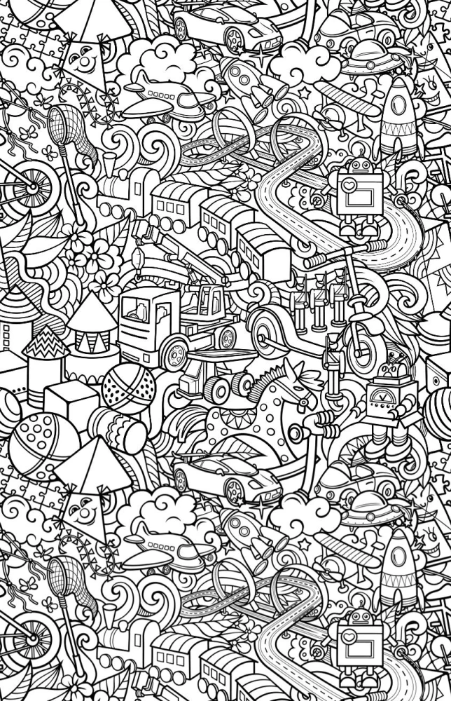 The Land of Lost Things. A Coloring Book for Finding Items