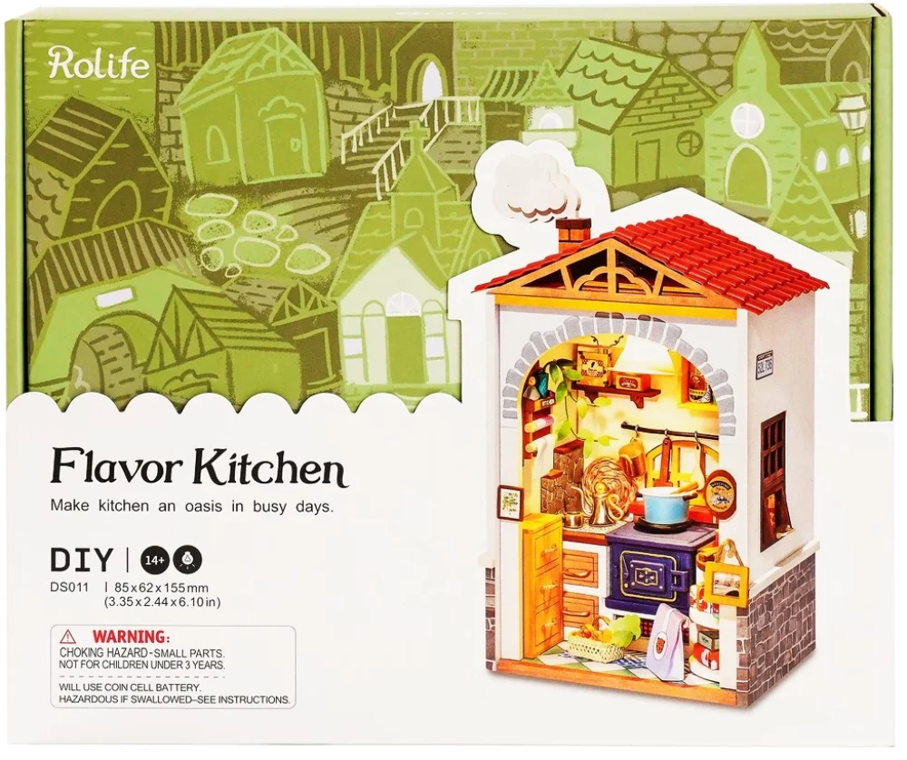 3D puzzle - Fragrant kitchen with backlight