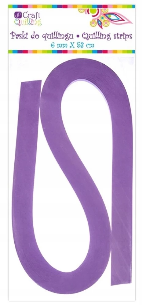 Quilling Strips 6 mm - Purple, 100 pieces