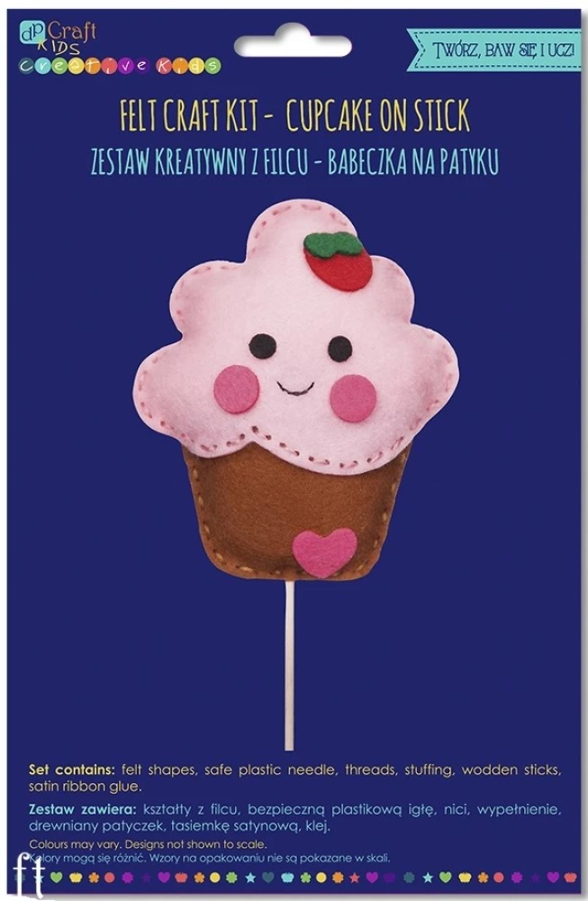 Creative Kit - Felt Figurine. Cake on a Stick