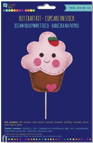 Creative Kit - Felt Figurine. Cake on a Stick