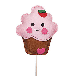 Creative Kit - Felt Figurine. Cake on a Stick