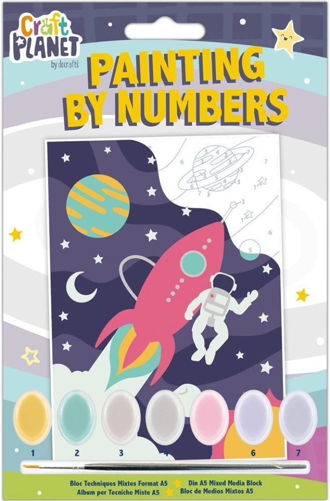 Painting by numbers - Space, 7 colors