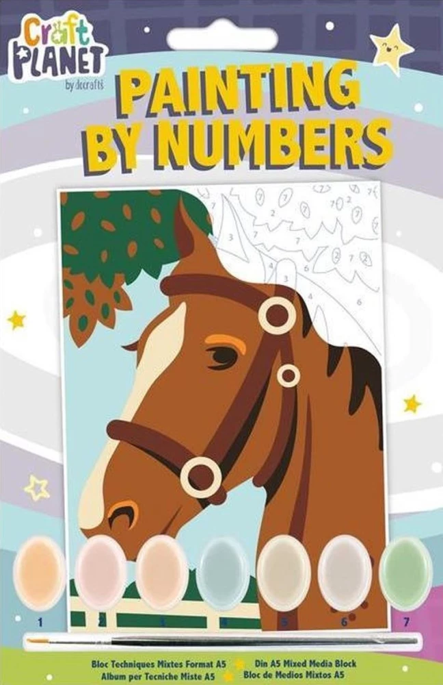 Paint by Numbers - Horse, 7 Colors