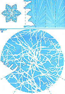 Simple Snowflakes. Cutting Out of Paper (8 Snowflakes, 2 Garlands)