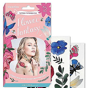 Flower Fantasy. Floral Fantasy. Tattoo Transfers