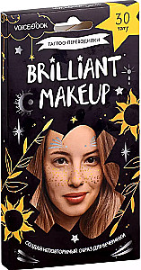 Brilliant Makeup. Shimmering Makeup. Tattoo-transfers. 30 tattoos