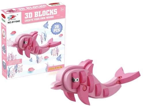 3D constructor - Dolphin, 46 pieces