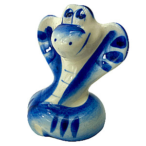 Porcelain figurine - Snake - Gosha, medium (6x4.5)