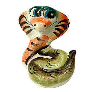 Porcelain figurine - Snake - Lyalya (6x5.5)