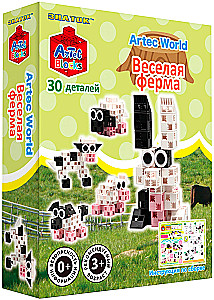 Конструктор ARTEC World - Весёлая ферма, 30 деталей