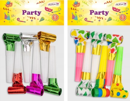 Paper Whistle for Parties (6 pieces)