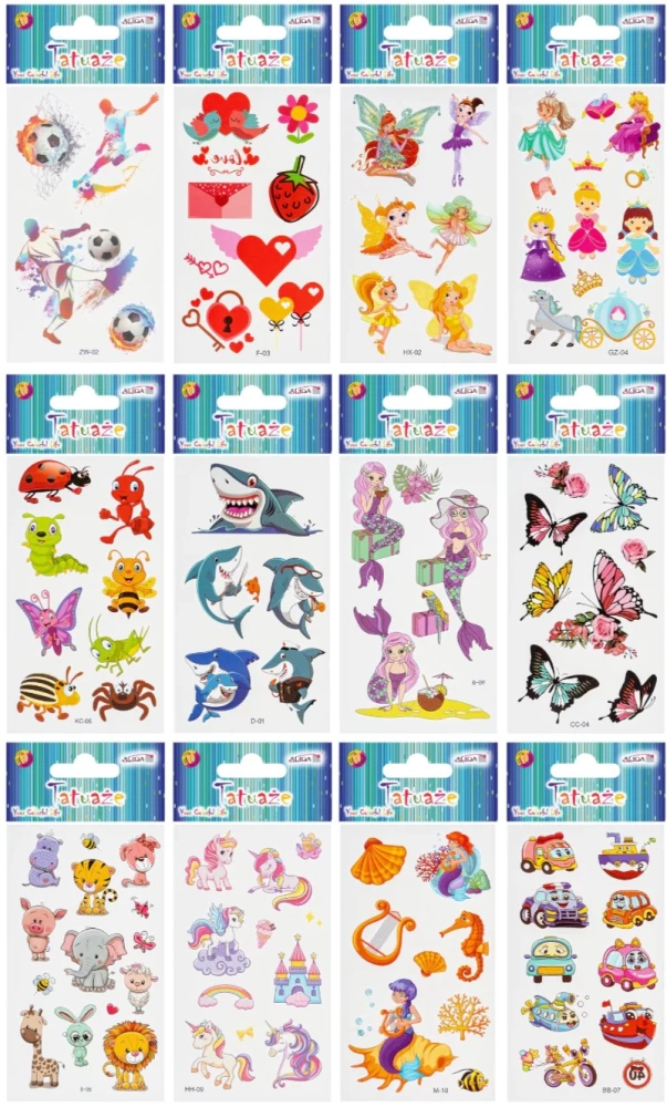 Stickers - tattoos - Fairies, assorted