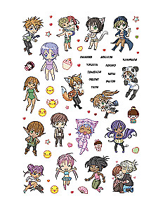 Anime & Kawaii. For decorating your planner, smartphone, or laptop! Over 600 cute stickers!