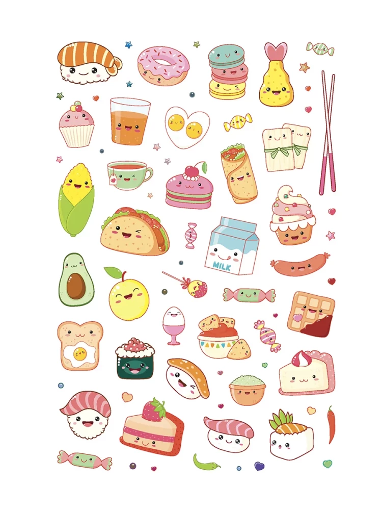 Anime & Kawaii. For decorating your planner, smartphone, or laptop! Over 600 cute stickers!