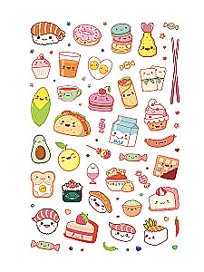 Anime & Kawaii. For decorating your planner, smartphone, or laptop! Over 600 cute stickers!