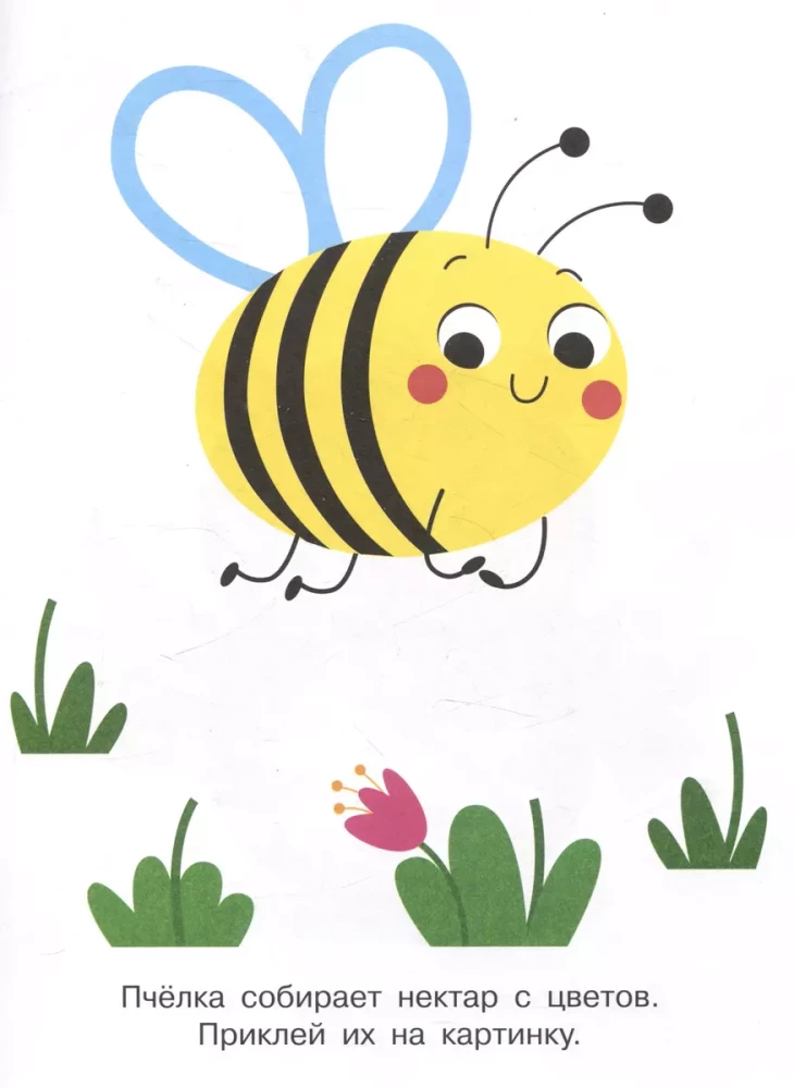 My First Stickers. Stick and Color. Little Bee