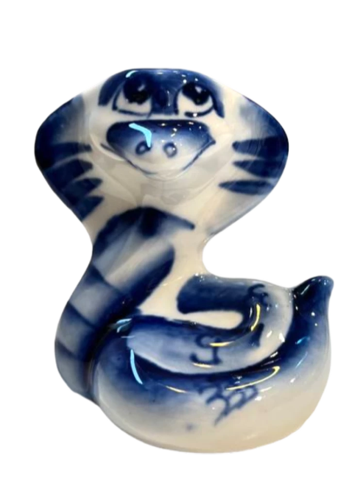 Porcelain Figurine - Snake - Lyalya (6x5.5)