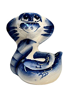 Porcelain Figurine - Snake - Lyalya (6x5.5)