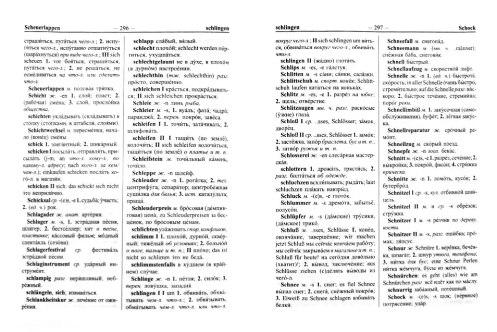 The Latest School German-Russian and Russian-German Dictionary