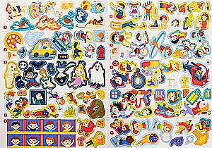 100 reusable stickers! Amusement parks