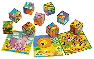 Smart cubes in a tray. 9 pieces. Fun Africa