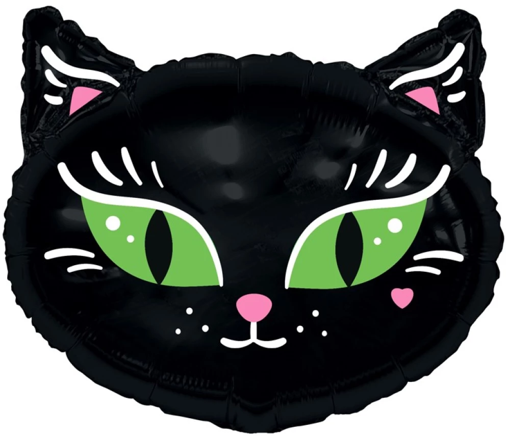 Foil Balloon - Black Cat