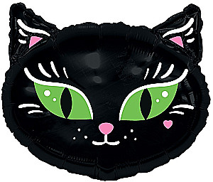 Foil Balloon - Black Cat