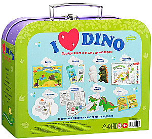 A suitcase with entertainment. Set - I love dinosaurs