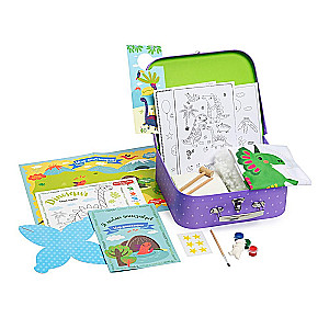 A suitcase with entertainment. Set - I love dinosaurs