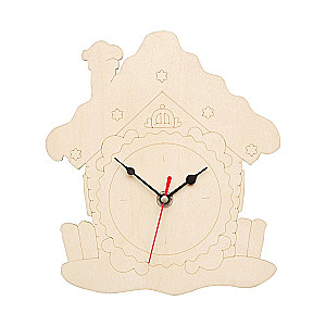 Creative Set - Paintable Clock, House