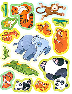 Zoo inhabitants. Sticker book