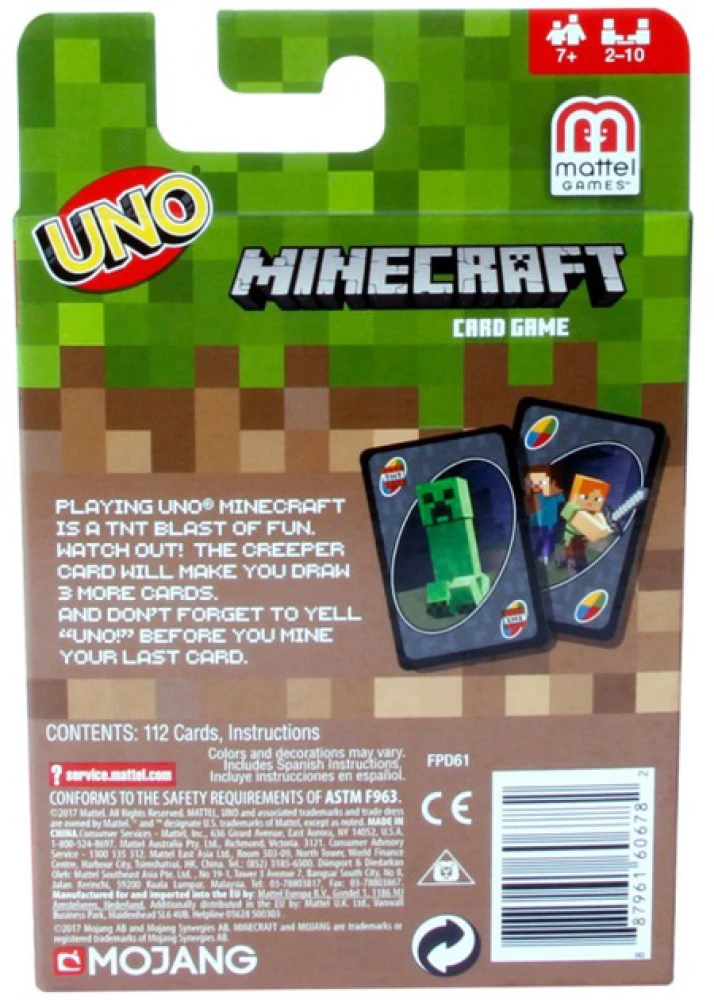 Board Game - UNO Minecraft