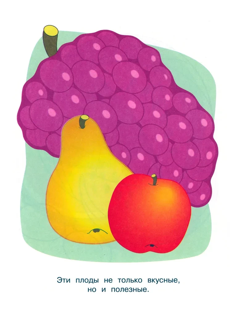 I love to draw. 3-5 years. Fruits and berries