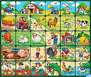 Children's entertainment game - Memoland. Find the chicks