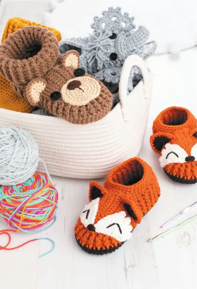 Crochet Slippers for the Whole Family