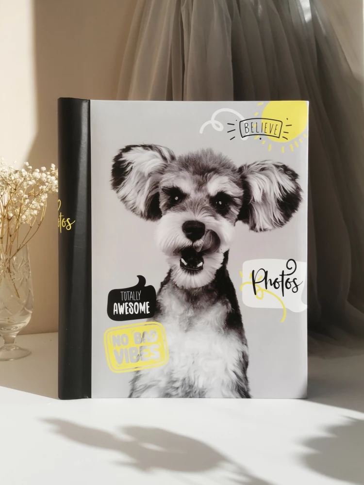 Photo album with 10 magnetic sheets - Fluffy pets. Woof (23x28)